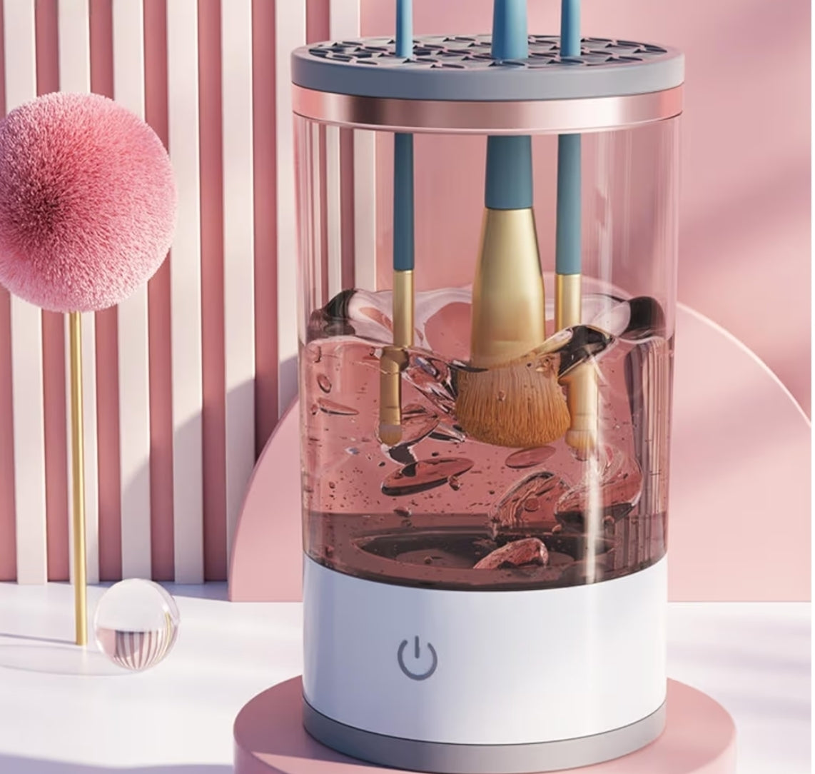 Make Up Brush Cleaner,Electric Brush Cleaner, USB Rechargeable Automatic Deep Cosmetic Cleaning Device