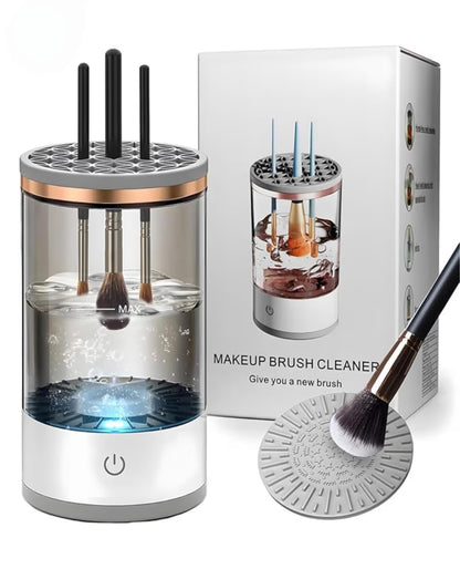 Make Up Brush Cleaner,Electric Brush Cleaner, USB Rechargeable Automatic Deep Cosmetic Cleaning Device